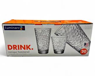 Luminarc Conique Hammered Glass Set