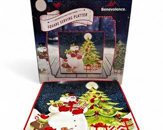 Benevolence Ceramic Square Serving Platter