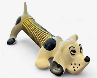 Miramar California Pottery Dog Letter Holder