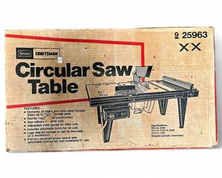 Sears Craftsman Circular Saw Table, Model 9 25963, 1970s