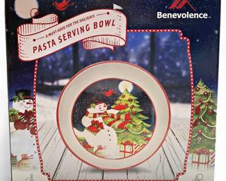 Benevolence Christmas Pasta Serving Bowl