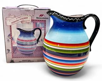 Benevolence 2.75qt Fiesta Ceramic Serving Pitcher