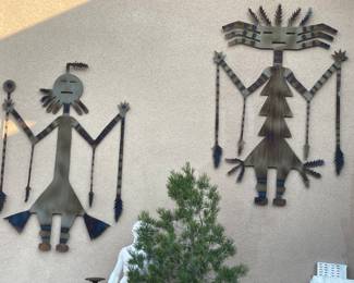 Huge Iron  Kachinas 