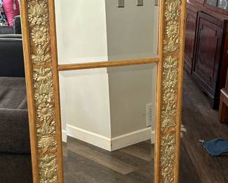 Gold Engraved Mirror