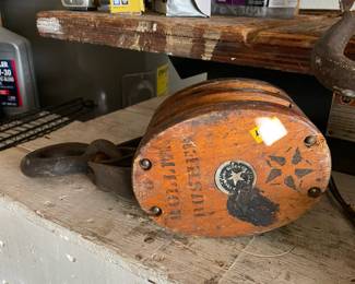 Antique pulleys 