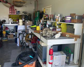 Garage full of tools 