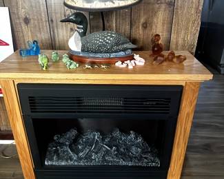 ELECTRICK FIREPLACE DUCK LAMP