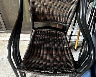 FURNITURE STACKABLE RATTAN OUTDOOR CHAIRS