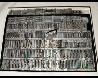 Heavy American Type Foundry Letters
