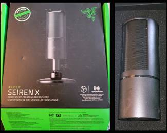 Razer Seiren X, a USB condenser microphone for streaming and content creation