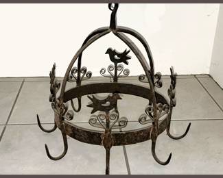 Antique Game or Sausage Rack; Great for a Pot Rack Today