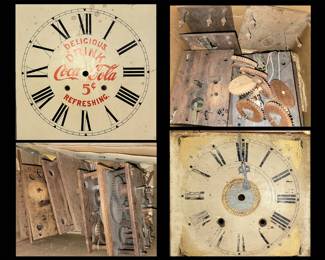 Antique Clock Faces and Wooden Clock Movements; There are More!