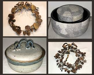 2 Small Metal Wreaths