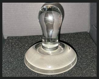 Glass Muller; An Artist's Pigment Grinding Tool