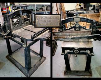 Morgans and Wilcox Antique Paper Cutter; Fit for a Museum