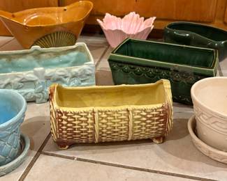 Vintage McCoy MCM Pottery / Planters