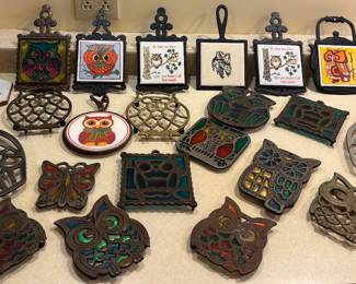 Vintage Owl Trivet Collection 