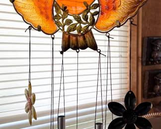 Stained Glass Owl Wind Chime