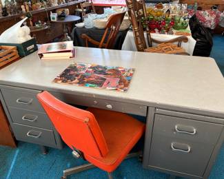 Industrial Metal Desk