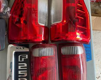 (Top)PAIR OF FORD F250 TAIL LIGHTS (bottom) PAIR OF FORD F250, F350 & F450  TAIL LIGHTS