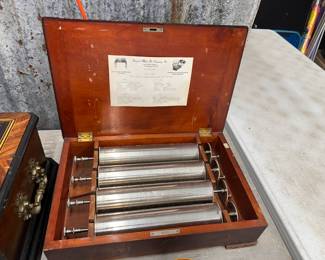 2 Bornard Music Box Company Music Cylinders