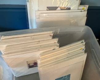 Large collection of original artwork by central Illinois artist C. Dean , from Peoria gallery