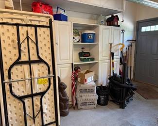 White cabinets are built in, but everything else is for sale!