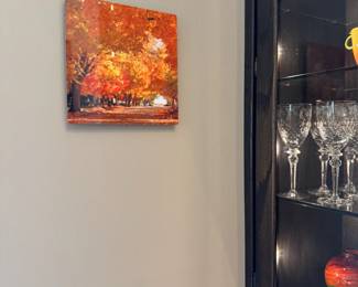 Several pieces of artwork by Larry Kanfer, all being his more recent work, on metal. Beautiful!!