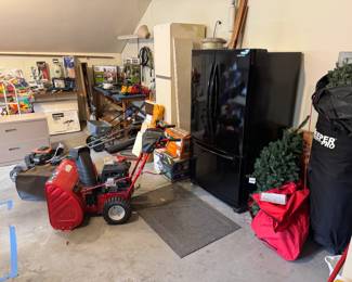 Samsung fridge/freezer for sale, Like new Troy-Bilt snow blower, Storm 2410