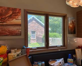 Several pieces of artwork by Larry Kanfer, all being his more recent work, on metal. Beautiful!!