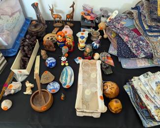 Russian and African art and collectibles.