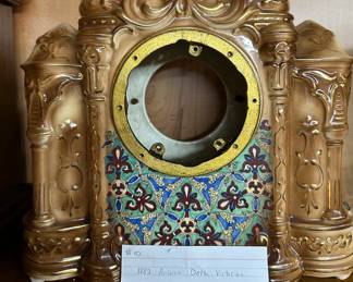 1882 ANSONIA Delta Victorian Porcelain Case