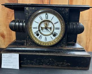 1881 ANSONIA Iron Case Clock