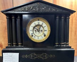 ANSONIA Iron Architectural Mantle Clock