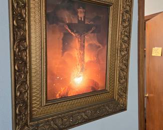 Vintage 3-D light-up Jesus picture