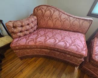 Antique Camel Back Settee (2 piece)