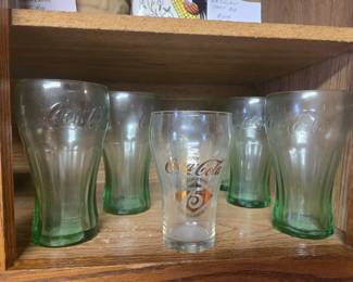 Vintage Coca-Cola glasses
