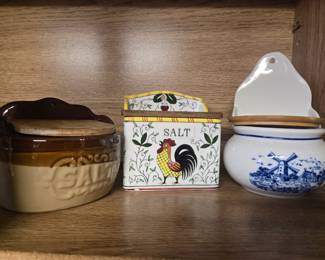Vintage Salt Boxes (wallhung)