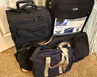 New and used luggage