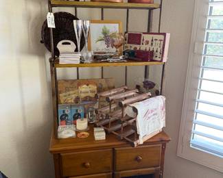 Bakers Rack and Bar ware