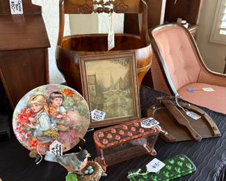 Antique Candle box, Chinese Water bucket,