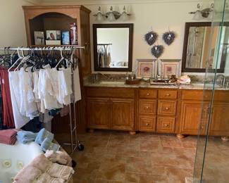 clothes, toiletries, decorative items