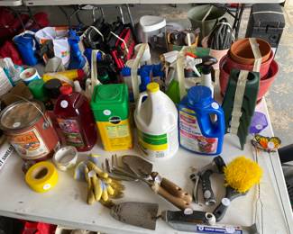 garden tools and materials