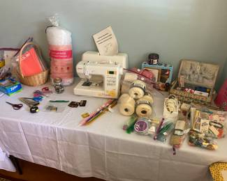 Janome sewing machine, sewing and craft materials