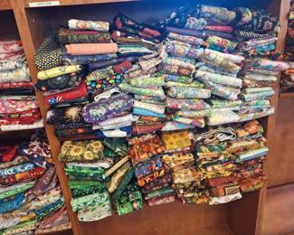 AND MORE SHELVES OF FABRIC!