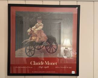 Classic Monet poster- used over crib