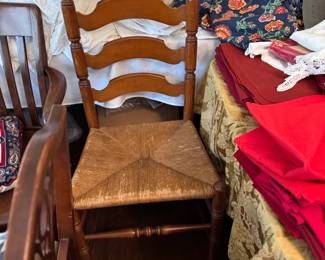 Single ladder back - good condition, sturdy - nice for desk chair