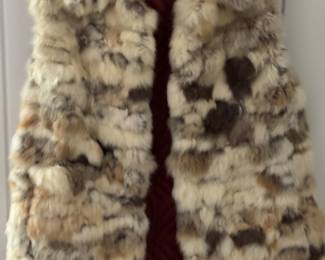 Rabbit fur vest - unique - very good condition