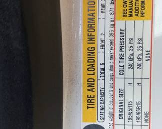 Tire info
