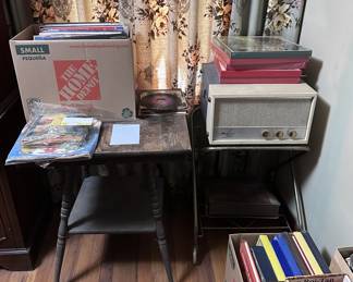 Old records and record player